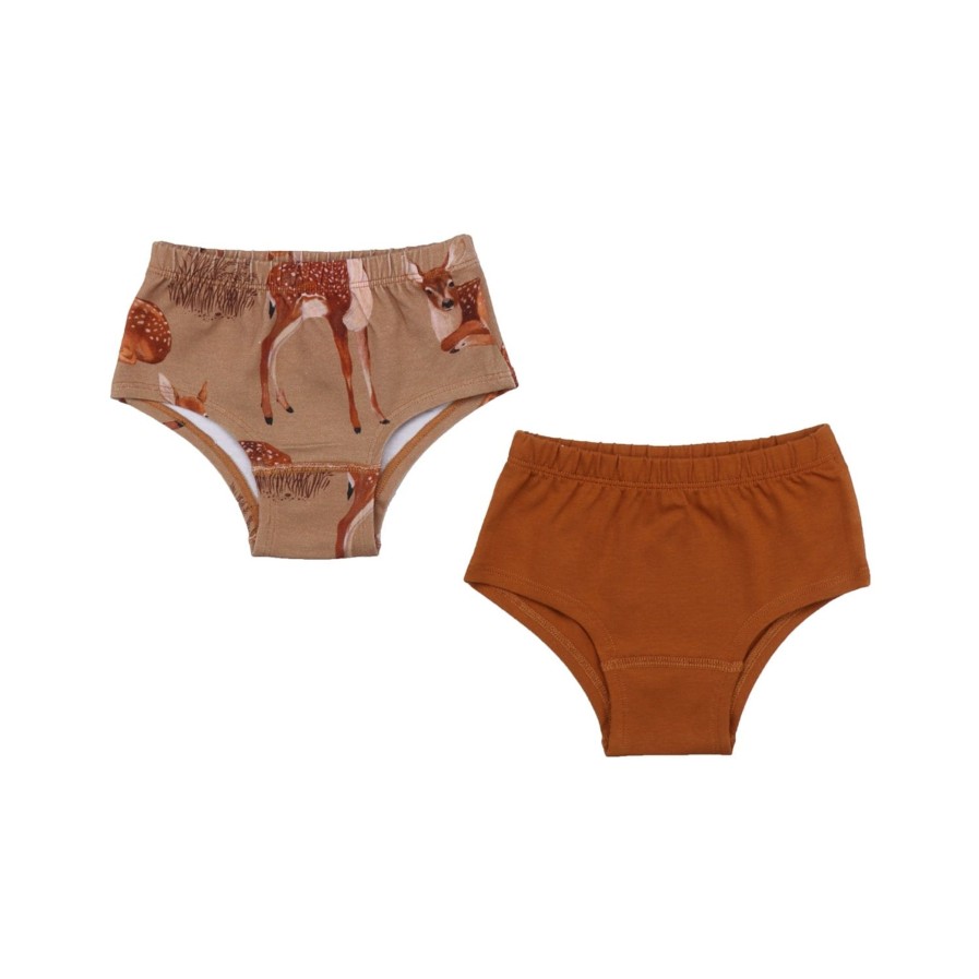 Walkiddy  | Little Fawns Briefs 2 Pack Brown