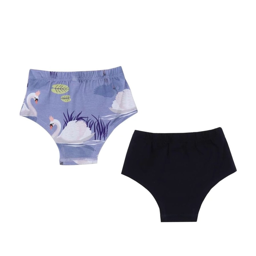 Walkiddy  | Swan Briefs 2 Pack Lilac