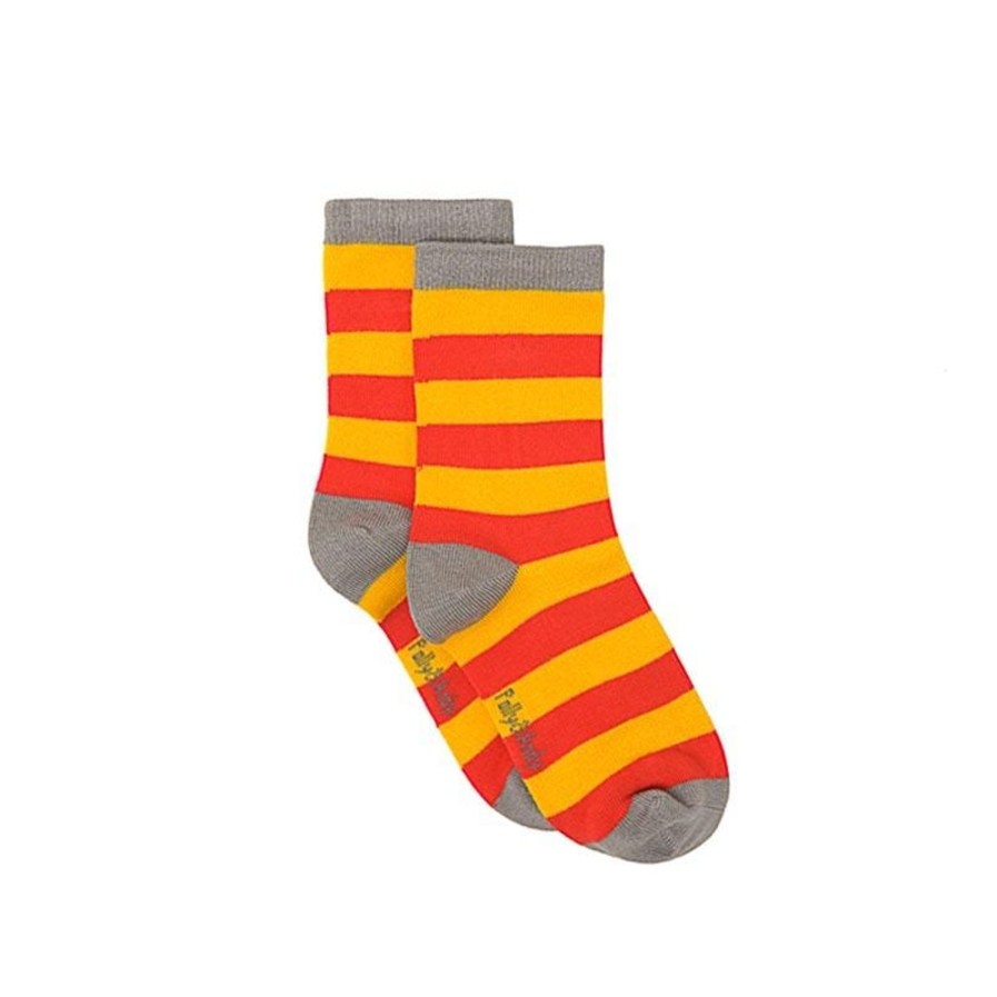 Polly u0026 Andy  | Bamboo Seam Free Wizard Socks Yellow/Red